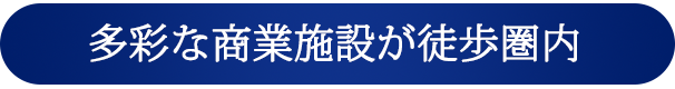 多彩な商業施設が徒歩圏内